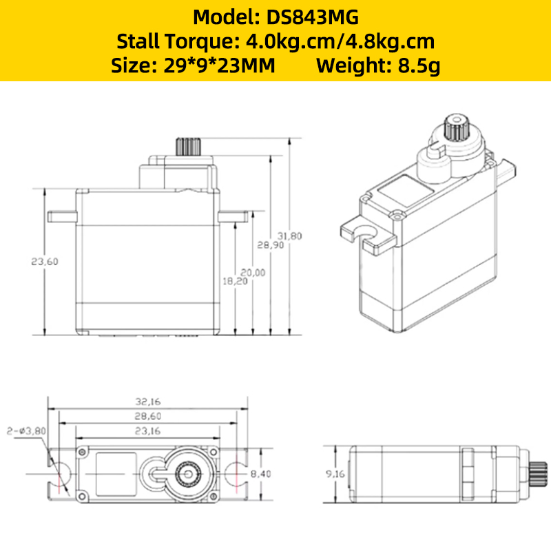 4 buah Corona DS843MG Digital  - Brushless Motor Thrust Test Stand ulasan dan harga